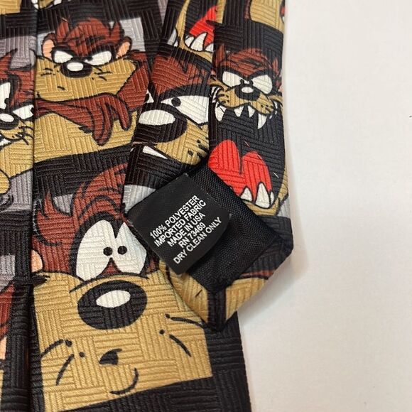 WARNER BROS. Vintage 1997 Looney Tunes Taz Stamp Collection Neckties - Picture 5 of 13
